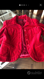 Giacca velluto rosso ALYSI