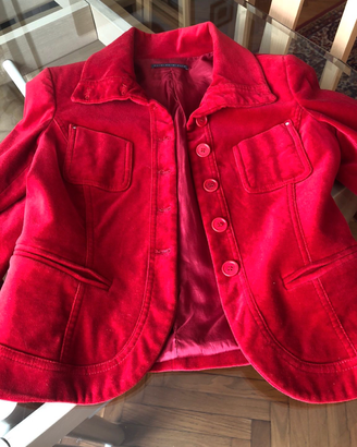 Giacca velluto rosso ALYSI