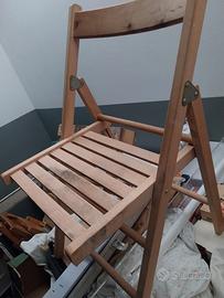 sedie in legno pieghevoli
