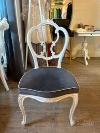 Coppia Sedie classiche/Shabby Chic in legno