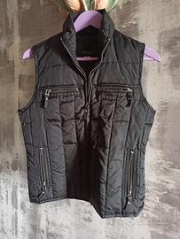 Gilet nero trapuntato