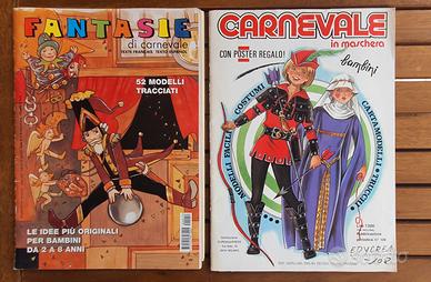 2 riviste cartamodelli carnevale
