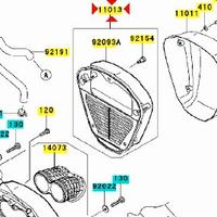Filtro aria Kawasaki VN Classic 2000 110130028