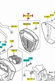 Filtro aria Kawasaki VN Classic 2000 110130028