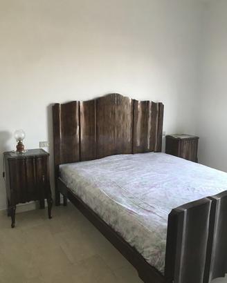 letto in legno anni '50