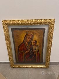 Quadro cornice barocco con stampa su tela