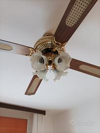 ventilatore da soffitto con 4 luci