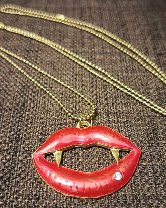 Collana & Spilla VAMPIRO Bijoux Halloween 🎃🦇⚰️