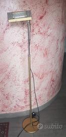 Lampada a stelo vintage in ottone 