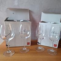 Due coppie di bicchieri per vino Aliseo (Da Vinci)