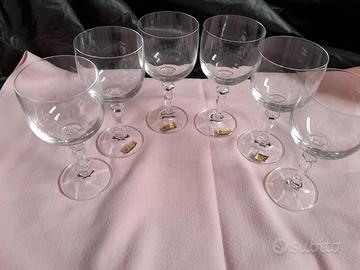 Set 6 calici, 15,5 cm, Cristallo di Boemia "Marian