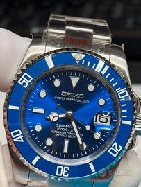 Seikomod Submariner blu