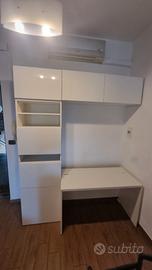 Scrivania con Libreria IKEA