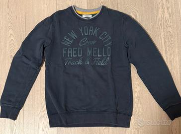 Felpa Fred Mello blu navy unisex tg.M