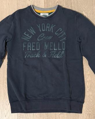 Felpa Fred Mello blu navy unisex tg.M