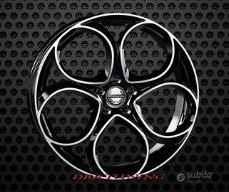 Cerchi lega 18 Tecnomagnesio JUNIOR Black P Brera 