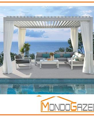 Gazebo pergola bioclimatica 3x3 3x4 pompeiana