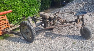 Falciatrice BCS d'epoca, motore ACME a benzina