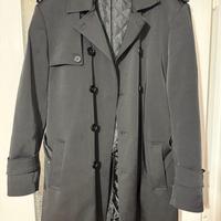 Trench uomo nero made in Italy