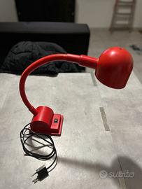 Lampada rossa da tavolo Vintage