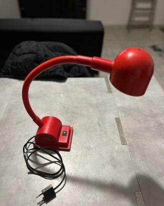 Lampada rossa da tavolo Vintage