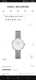 Orologio Daniel Wellington argento Petite Sterling