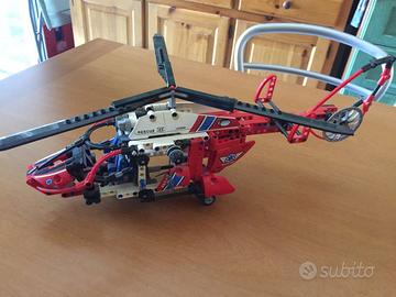 Lego technic 8068 elicottero di salvataggio +altro