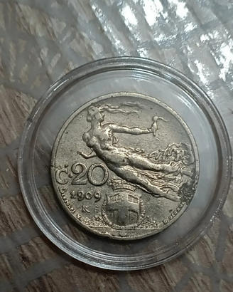 🇮🇹 20 Centesimi 1909 – Regno d’Italia