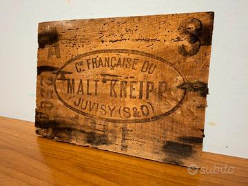 Insegna / coperchio antico malto Kneipp anni 30