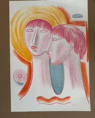 Mario Tozzi - litografia 50x70cm arte italiana