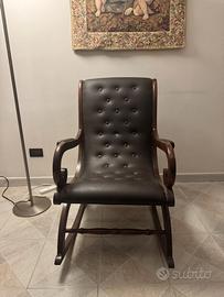 Poltrona a dondolo vintage