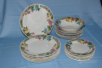 Servizio piatti in porcellana