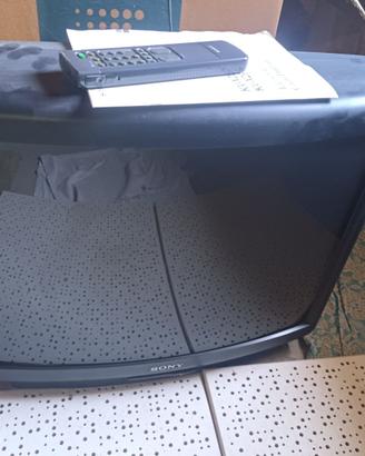 televisore  vintage sony trinitron hi black 29