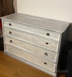 Cassettiera shabby chic