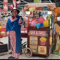 Carrettino legno per eventi 