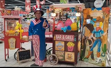 Carrettino legno per eventi 