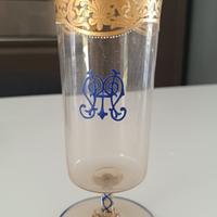 Bicchiere in vetro di Murano primi del 900