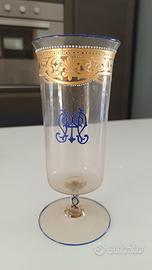 Bicchiere in vetro di Murano primi del 900