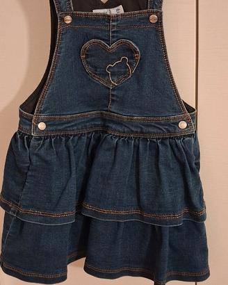 Salopette gonna e vestito per bambina