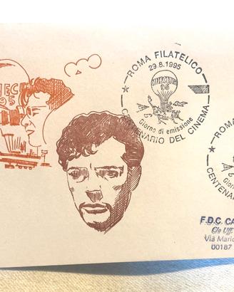 Centenario Cinema Mastroianni - Busta FDC Numerata
