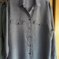 Camicia vintage Stefanel rosa e nera