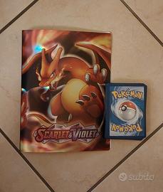album raccoglitore con 50 carte pokemon