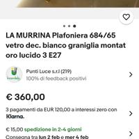 lampadario la murrina 