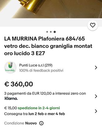lampadario la murrina 