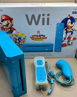 Console Nintendo Wii Azzurra Completa WiiMote Plus