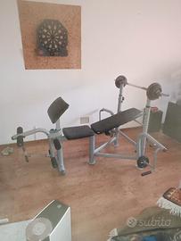 panca con pesi