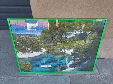 Cornice verde con puzzle dim. 50x70