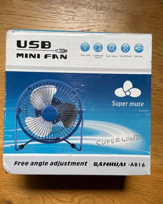Mini Ventilatore USB SANHUAI A816