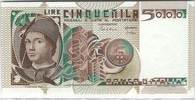 Repubblica Italiana - 5.000 L.Antonello da Messina