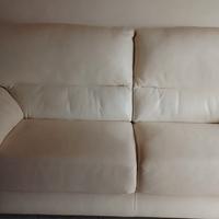 Divano pelle bianco Poltrone Sofà e sedie 04